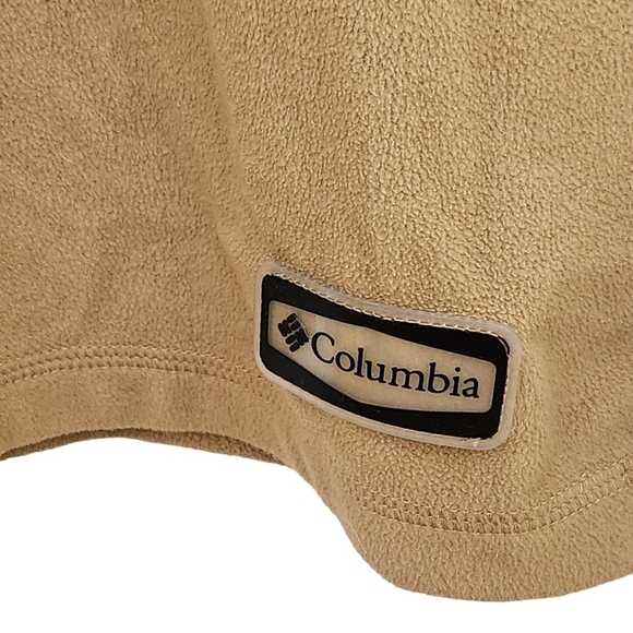 Columbia men's brown long-sleeve half zip-up front polyester sweater  pullover - Picture 6 of 9